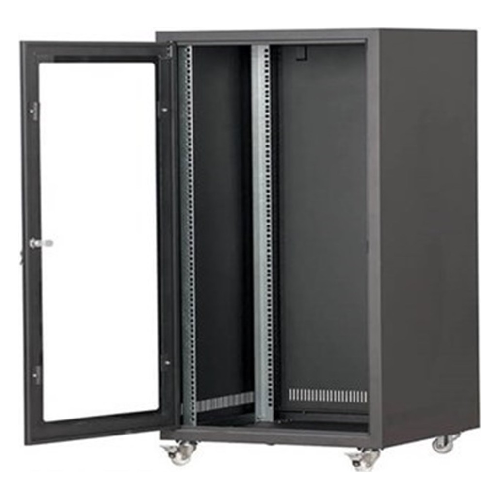 18U 600x600 Tekerlekli Network Kabin