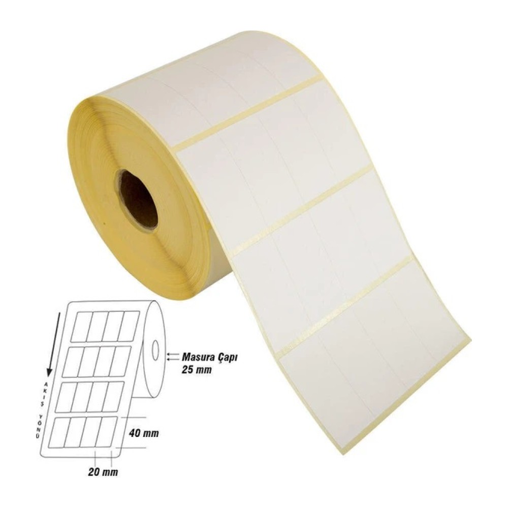 20x40 mm DÖRTLÜ BARKOD ETİKETİ görsel 2
