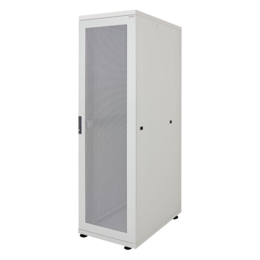 42U 600x1000 Gri Delikli Kapılı Kabin görsel 2