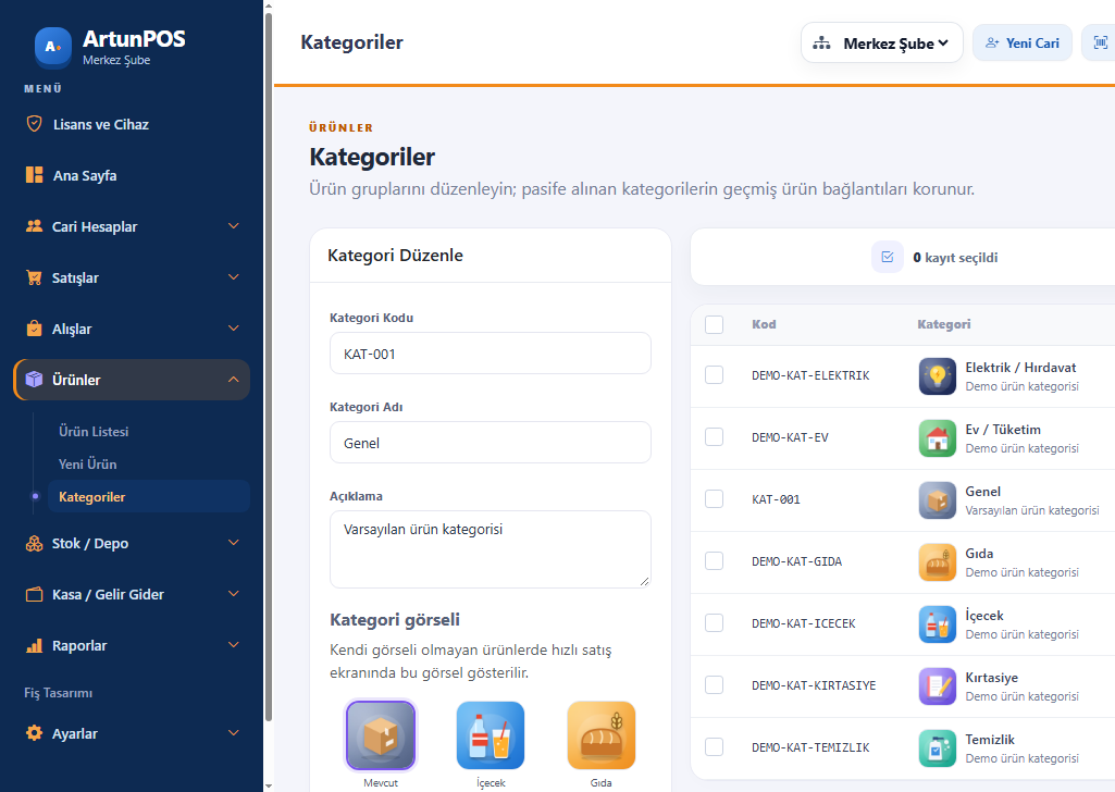 ArtunPOS Hızlı Satış ve Mağaza Yönetimi Programı görsel 7
