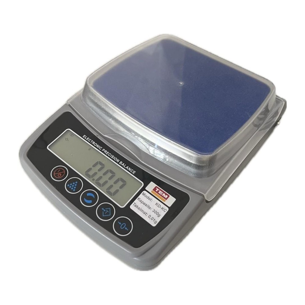 TEM KD-KC 300 Hassas Terazi 300 gr / 0,01 g, 600 g / 0,01 gr, 2.000 gr / 0,1 gr görsel 2